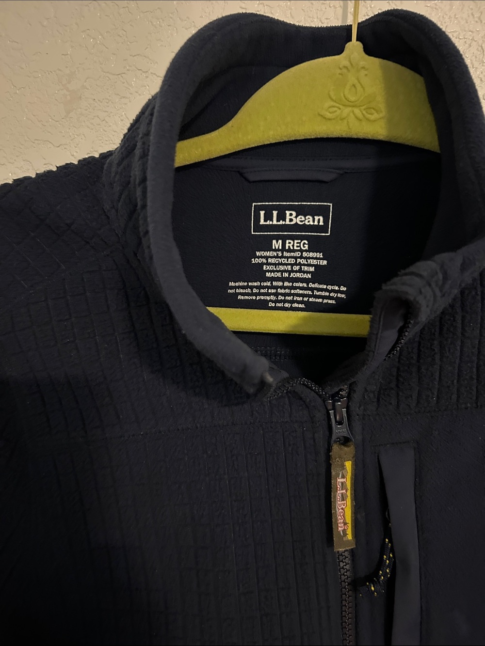 L.L.Bean Women's Dark Navy Quilted Full-Zip Jacket